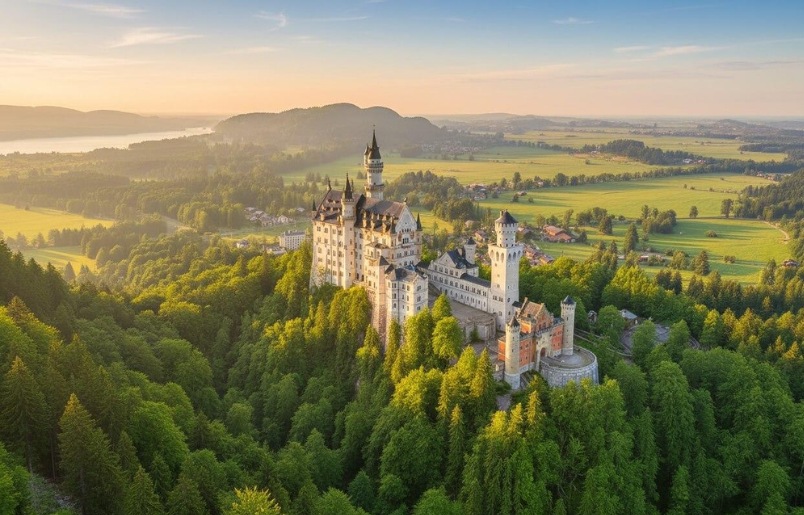 Lâu đài Neuschwanstein là điểm tham quan nổi tiếng của nước Đức Lâu Đài Neuschwanstein Là Điểm Tham Quan Nổi Tiếng Của Nước Đức